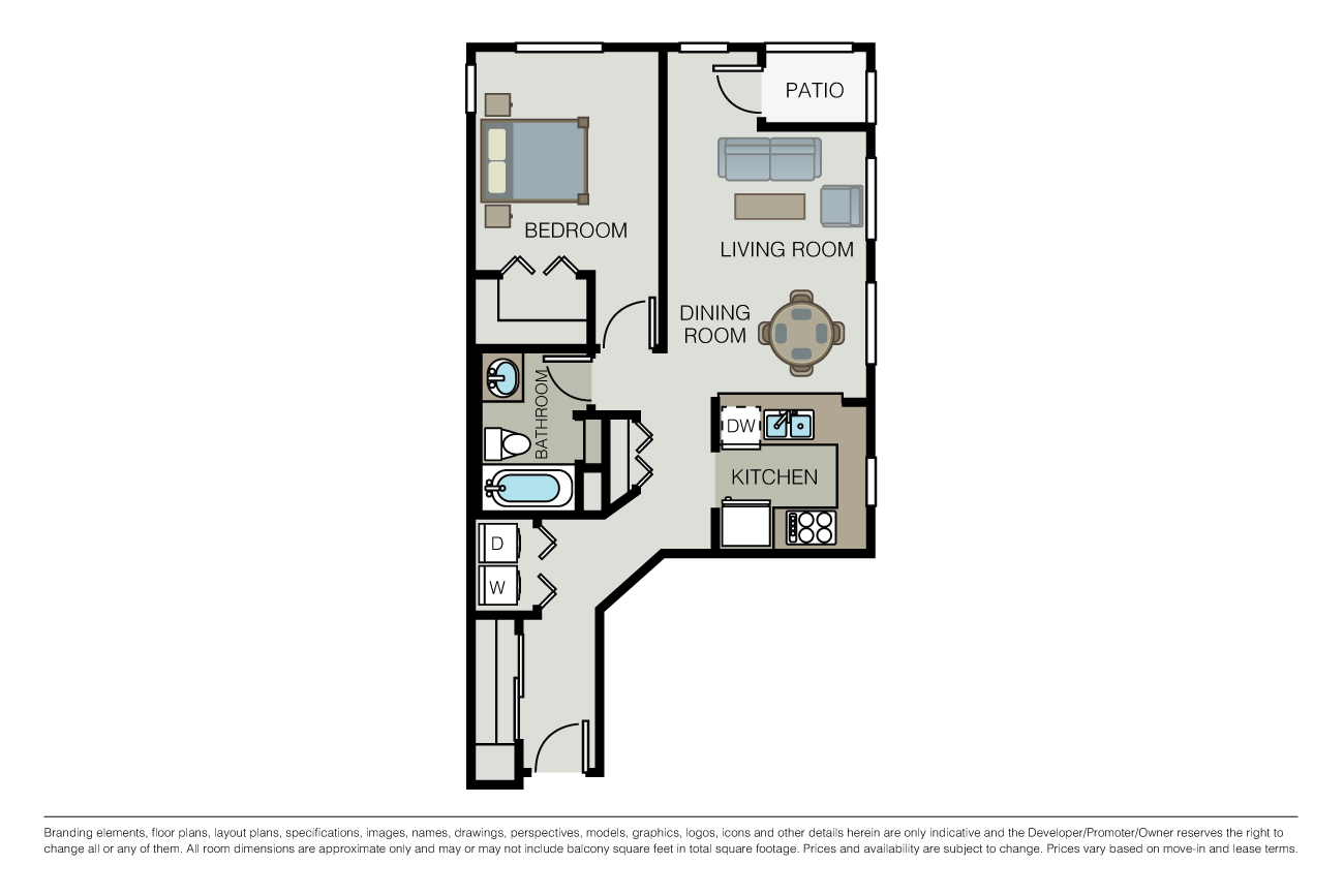 Plan 1E floor plan